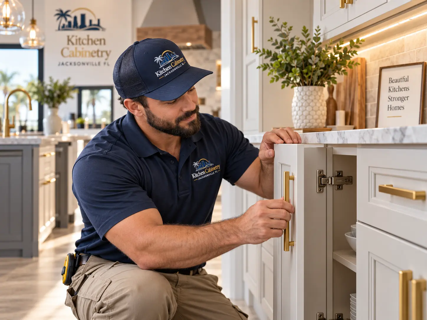 Cabinet hardware, hinge, and door adjustment